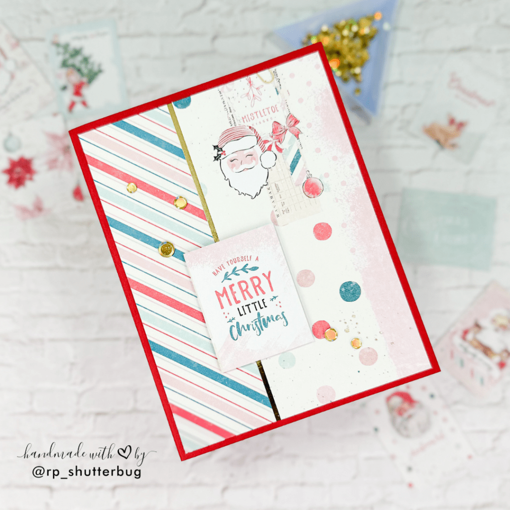 No Stamping, No Die Cutting – Christmas Card Using Only Patterned&nbsp;Paper