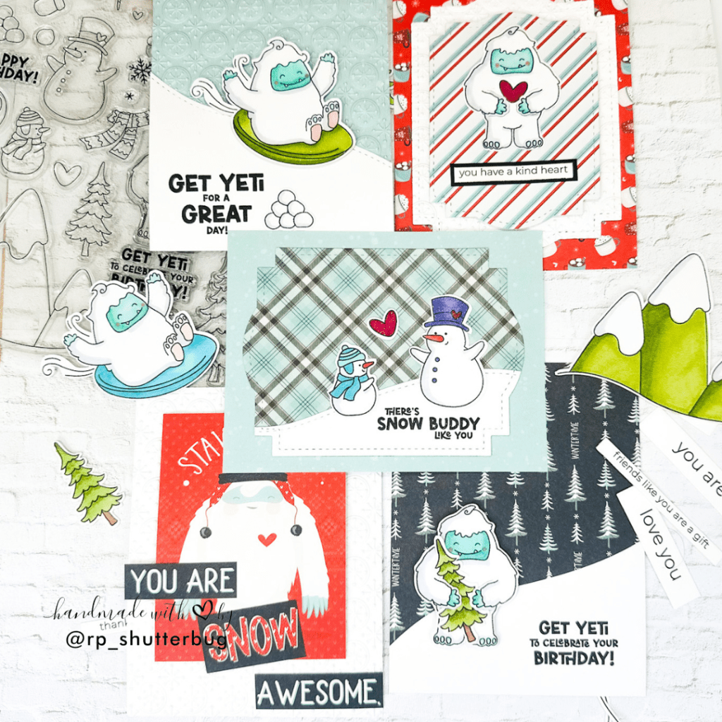 5 Cards – 1 Kit | Simon Says Stamp GET YETI January 2025 Card&nbsp;Kit