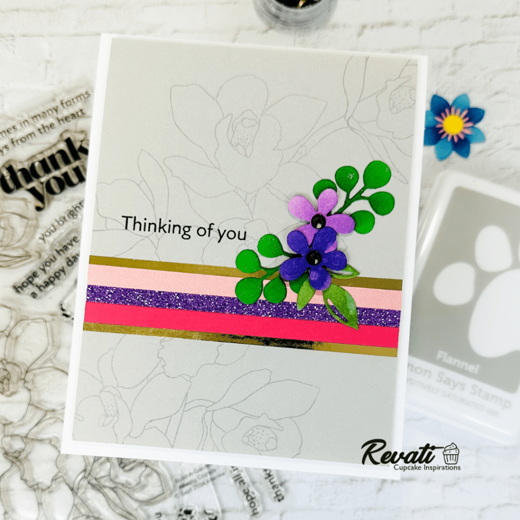 Clean and Simple Thinking of You Floral&nbsp;Card