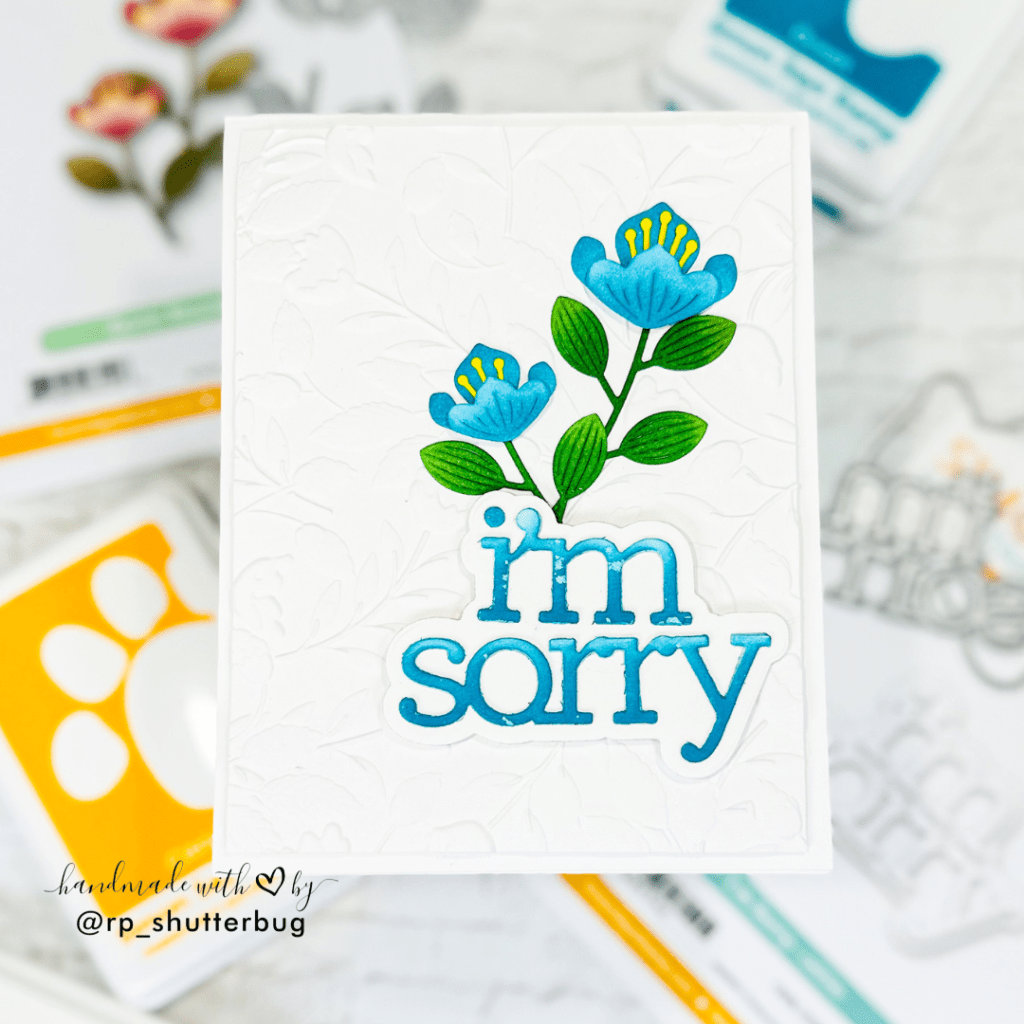 Clean And Simple Sorry Card | 3D Embossing and Die Cutting | SSS To Be Loved&nbsp;Release