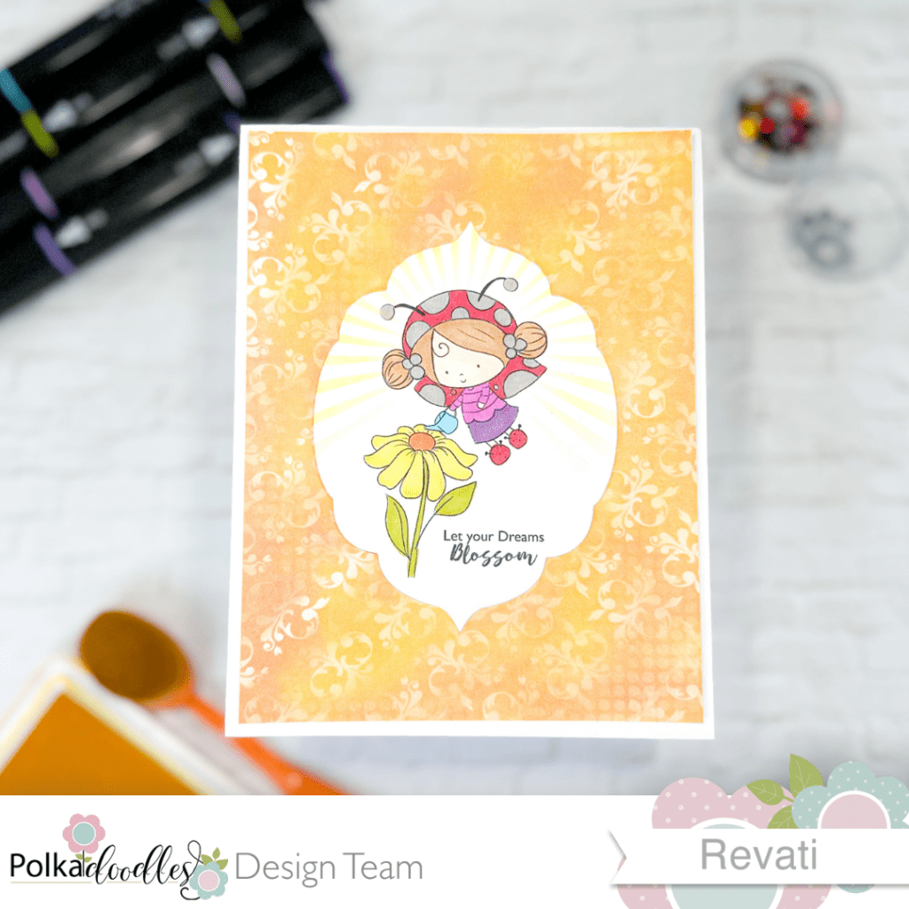 A Sunny Scene with Gardening Lily&nbsp;Ladybug