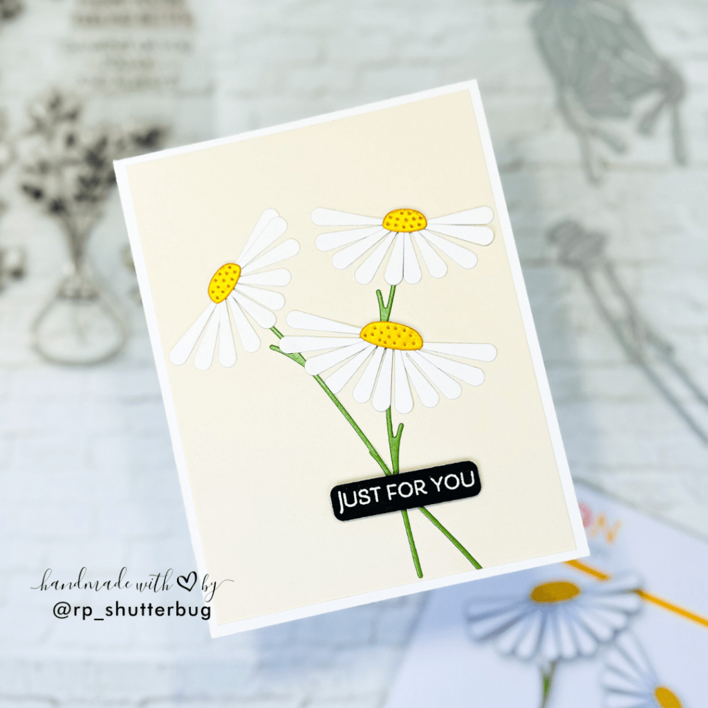 Just for You – A Clean and Simple Floral Card – Die Cut Focal&nbsp;Point