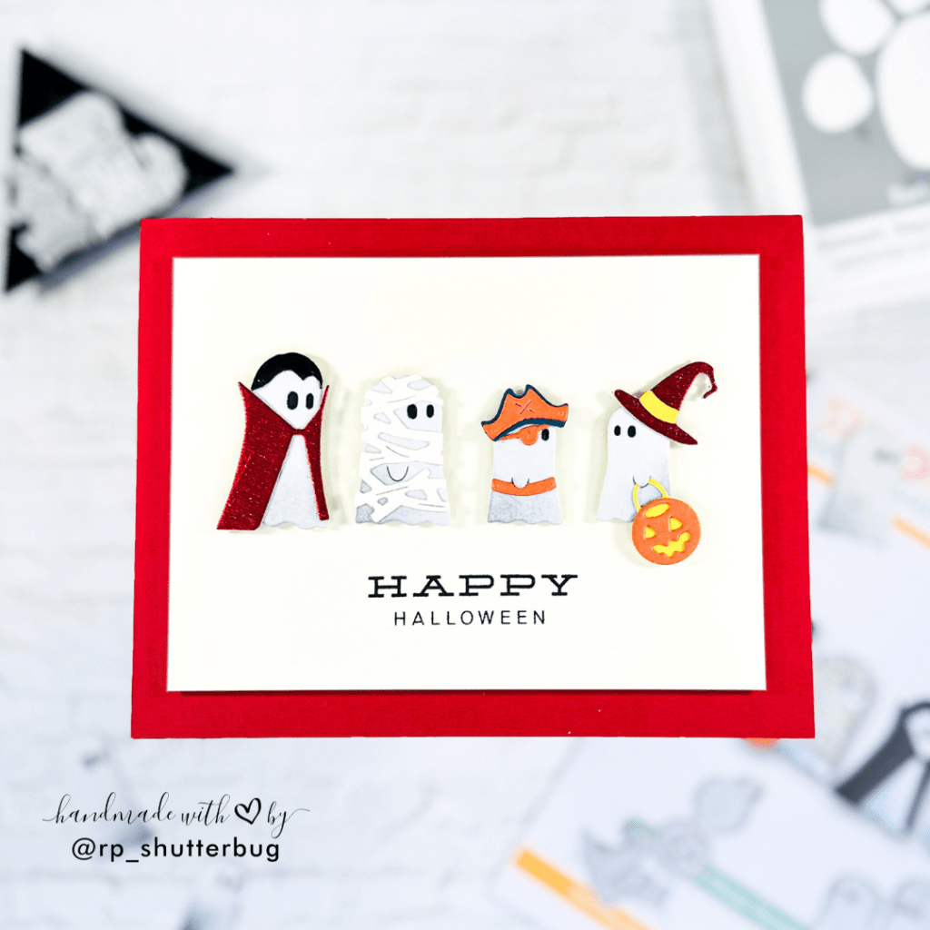 Clean & Simple Halloween Card Tutorial | Die Cut Ghosts with Box #13&nbsp;Papers