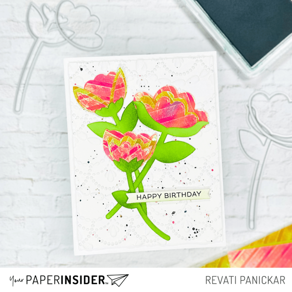 A Shimmering Floral Bouquet with Aurora Origami Paper by&nbsp;YPI