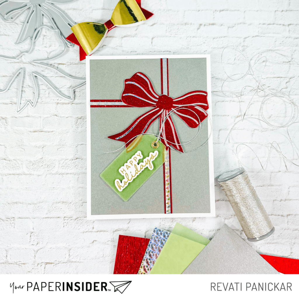Holiday Shine: Creating a Gift-Inspired Card with Metallic&nbsp;Papers