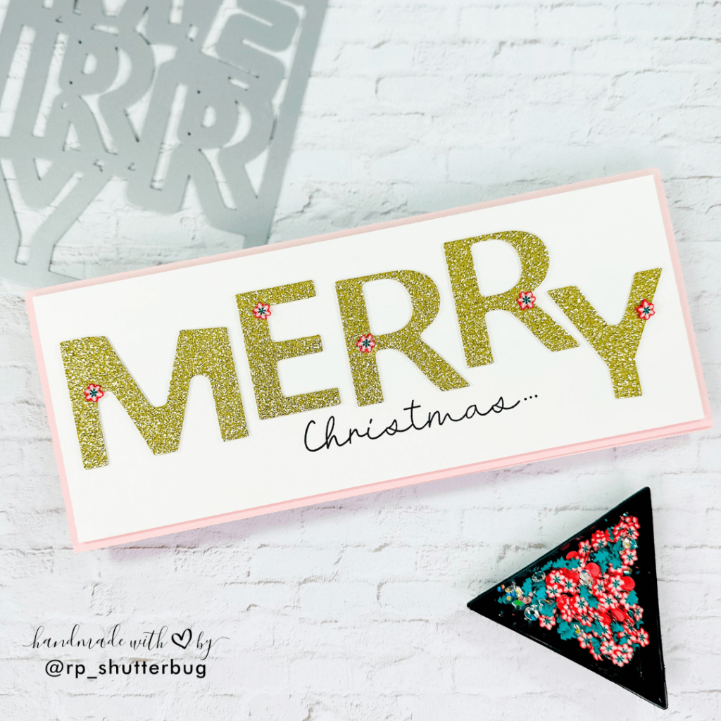 Turn Die-Cut Scraps into a Sparkly Slimline Christmas&nbsp;Card